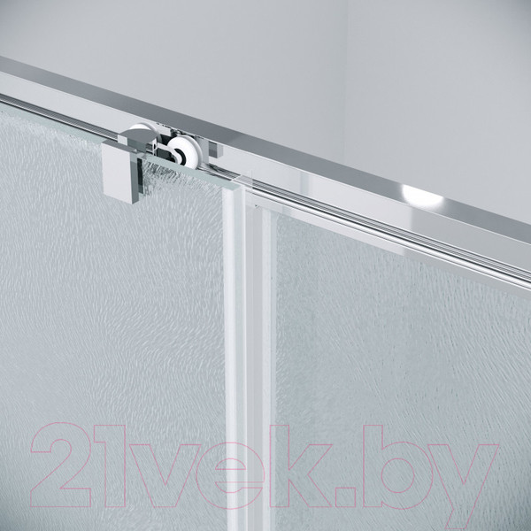 Изображение товара Душевая дверь Grossman Cosmo 130x195 / 100.K33.02.130.10.02 (хром/стекло шиншилла)