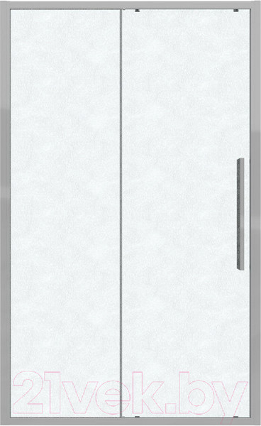 Изображение товара Душевая дверь Grossman Cosmo 130x195 / 100.K33.02.130.10.02 (хром/стекло шиншилла)