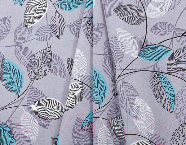 Изображение товара Комплект постельного белья АртПостель Серебряные листья 533