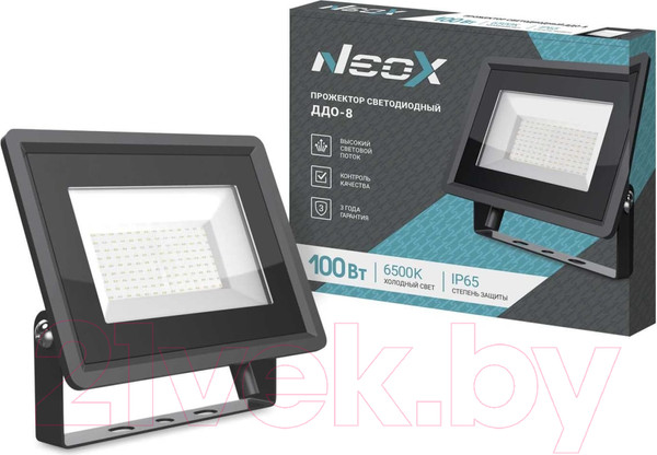 Изображение товара Прожектор Neox ДДО-8 100Вт 230В 6500К 10500Лм / 4690612037097