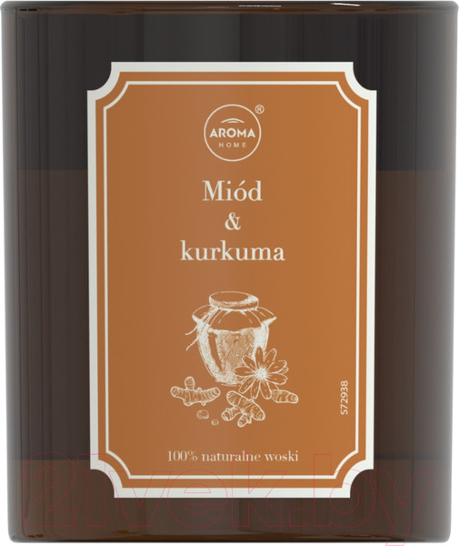 Изображение товара Свеча Aroma Home Domowy Zielnik Miod & Kurkuma Ароматическая (160г)