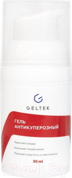 Изображение товара Гель для лица Geltek антикуперозный (30мл)