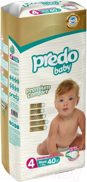 Изображение товара Подгузники детские Predo Baby №4 7-18 кг (40шт)