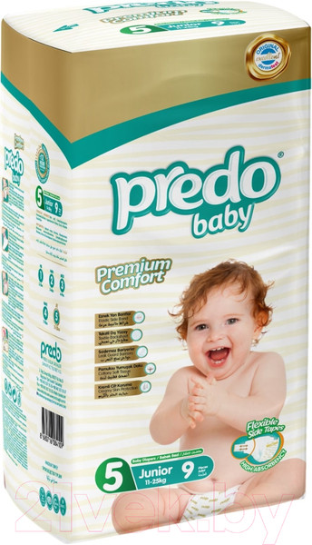 Изображение товара Подгузники детские Predo Baby №5 11-25 кг (9шт)