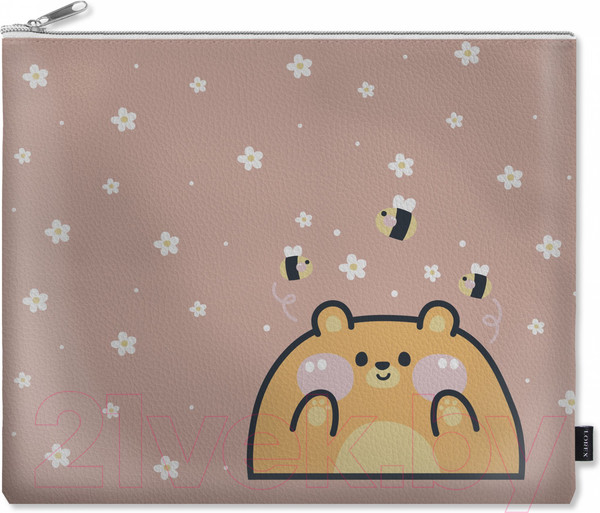Изображение товара Папка для тетрадей Lorex Kids. Cookie Bear / LXKPOMP-CB (бежевый)