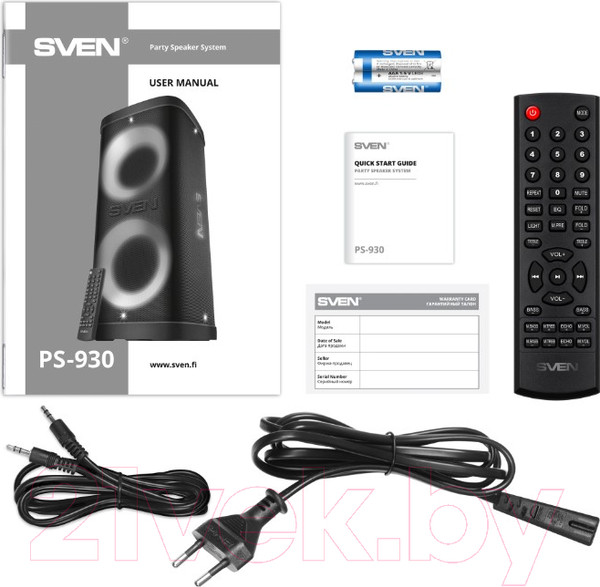 Изображение товара Портативная колонка Sven PS-930 (черный)