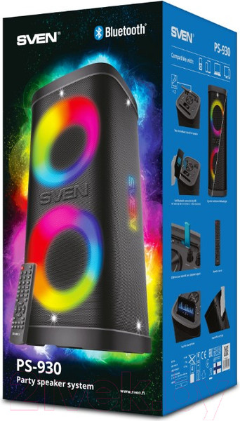 Изображение товара Портативная колонка Sven PS-930 (черный)