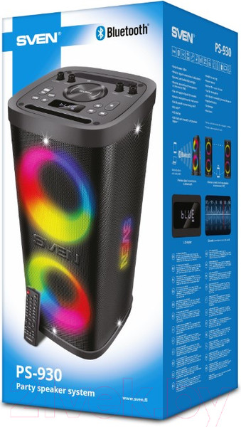 Изображение товара Портативная колонка Sven PS-930 (черный)