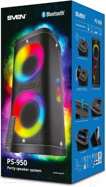 Изображение товара Портативная колонка Sven PS-950 (черный)