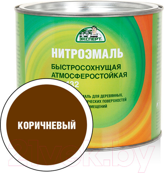 Изображение товара Эмаль Эксперт НЦ-132М (1.7кг, коричневый)