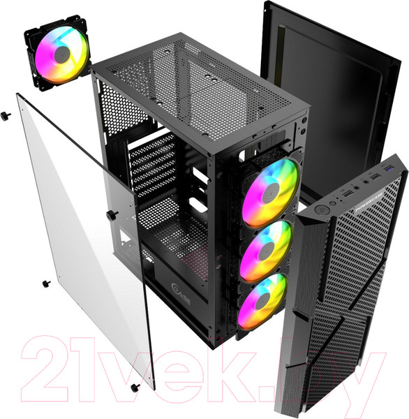 Изображение товара Корпус для компьютера Powercase Mistral T4B / CMITB-L4 (без БП)