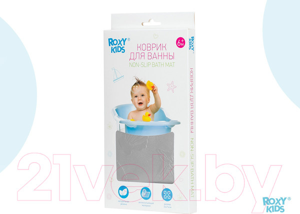 Изображение товара Коврик для купания Roxy-Kids BM-M188-Grey (серый)