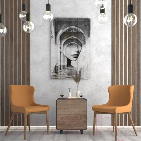 Изображение товара Картина White Wood B112-V-096-160-6.55