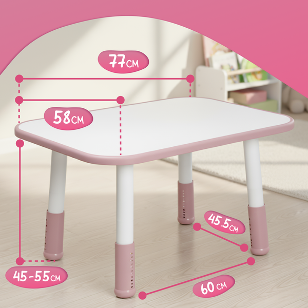 Изображение товара Комплект мебели с детским столом NINO Standart BS-8832P (розовый)