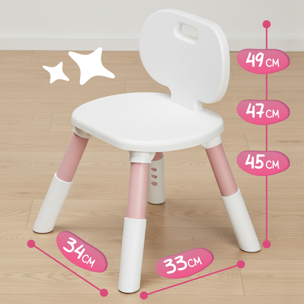 Изображение товара Комплект мебели с детским столом NINO Standart BS-8832P (розовый)