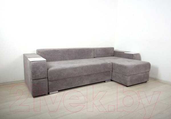Изображение товара Диван угловой DiArt Бруклин правый (велюр Palermo Smoke)