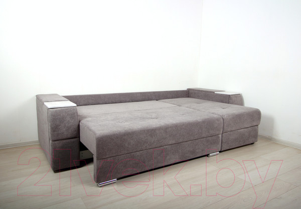 Изображение товара Диван угловой DiArt Бруклин правый (велюр Palermo Smoke)