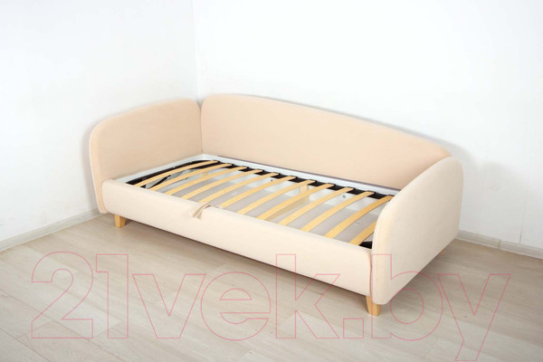 Изображение товара Кровать-тахта DiArt Альба 0.9 левая (велюр Магия 3)