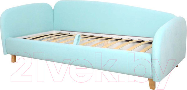 Изображение товара Кровать-тахта DiArt Альба 0.9 левая (велюр Teddy 335)