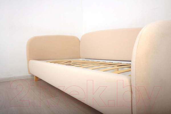 Изображение товара Кровать-тахта DiArt Альба 1.2 левая (велюр Магия 3)