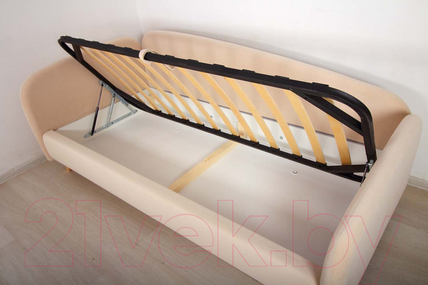 Изображение товара Кровать-тахта DiArt Альба 1.2 левая (велюр Магия 3)