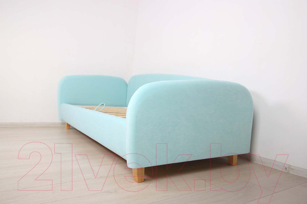 Изображение товара Кровать-тахта DiArt Альба 1.2 левая (велюр Teddy 335)