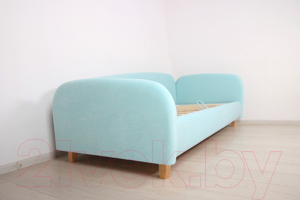 Изображение товара Кровать-тахта DiArt Альба 1.2 правый (велюр Teddy 335)