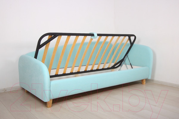 Изображение товара Кровать-тахта DiArt Альба 1.2 правый (велюр Teddy 335)