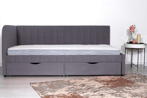 Изображение товара Кровать-тахта DiArt София левая (велюр Магия 88)