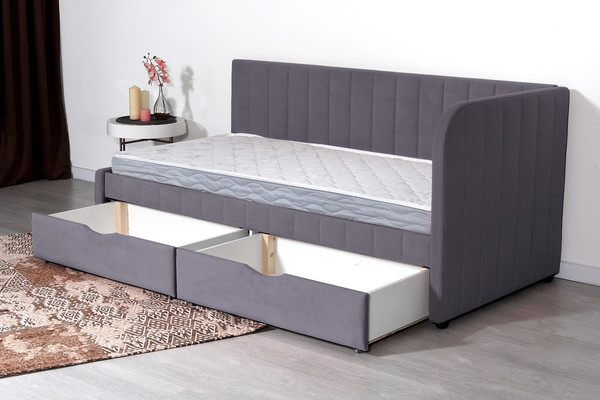 Изображение товара Кровать-тахта DiArt София правая (велюр Магия 88)