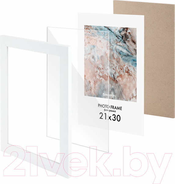 Изображение товара Набор рамок Brauberg Basic / 391260 (3шт, белый)