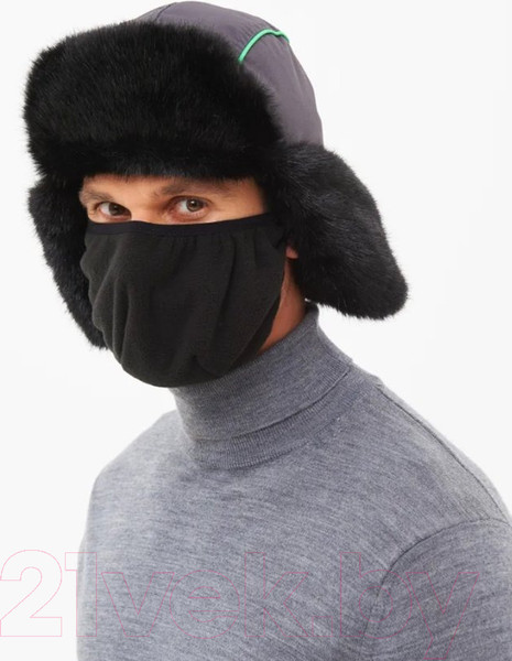 Изображение товара Шапка для охоты и рыбалки Huntsman Yakutia Breath Норка Galaxy Breathableable (р-р 56-58, темно-серый)