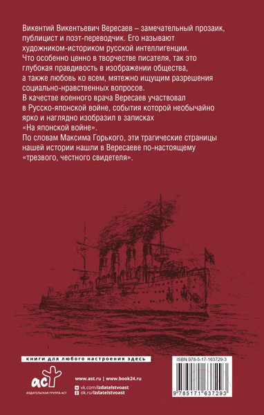 Изображение товара Книга АСТ На японской войне / 9785171637293 (Вересаев В.В.)