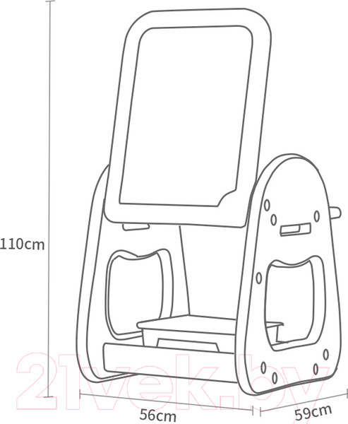 Изображение товара Комплект мебели с детским столом NINO Marina BS-8826 (белый)