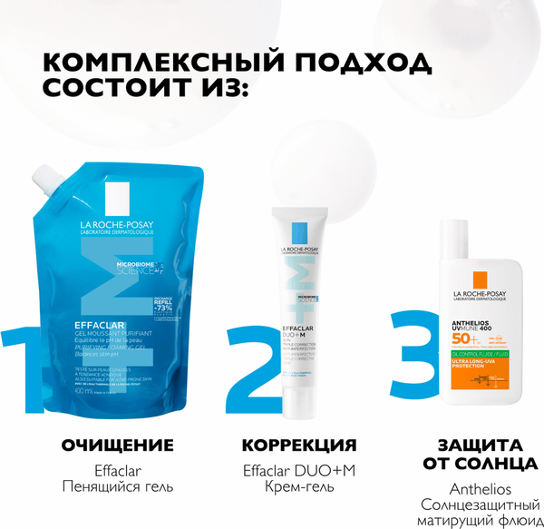 Изображение товара Гель для умывания La Roche-Posay Effaclar для проблемной кожи (400мл, сменный блок)