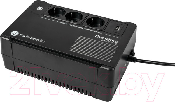 Изображение товара ИБП Systeme (Schneider) Electric Back-Save BV 800ВА AVR 3 Schuko 230В 1 USB-A / BVSE800RS