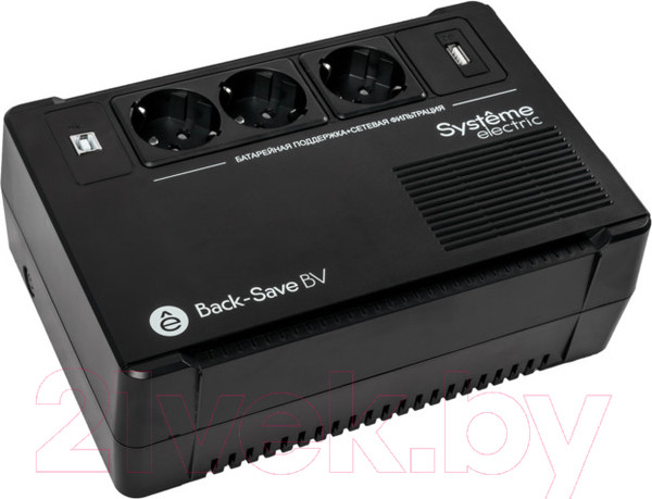 Изображение товара ИБП Systeme (Schneider) Electric Back-Save BV 800ВА AVR 3 Schuko 230В 1 USB-A / BVSE800RS