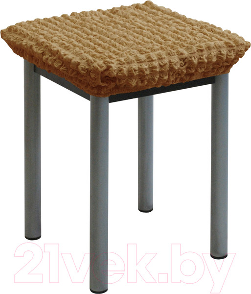 Изображение товара Чехол на табурет Mio Tesoro ТК-2 6083 (кофе с молоком/квадрат)