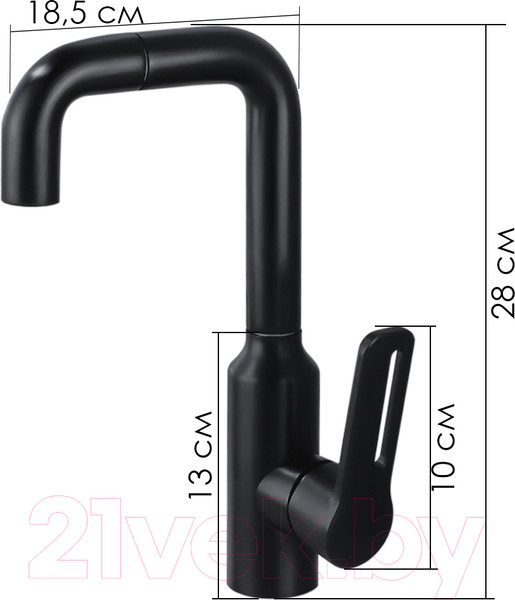 Изображение товара Смеситель Ekko E1005-8 (белый матовый)