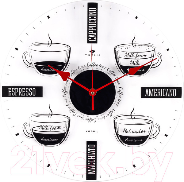 Изображение товара Настенные часы РУБИН Coffee time / 3433-001