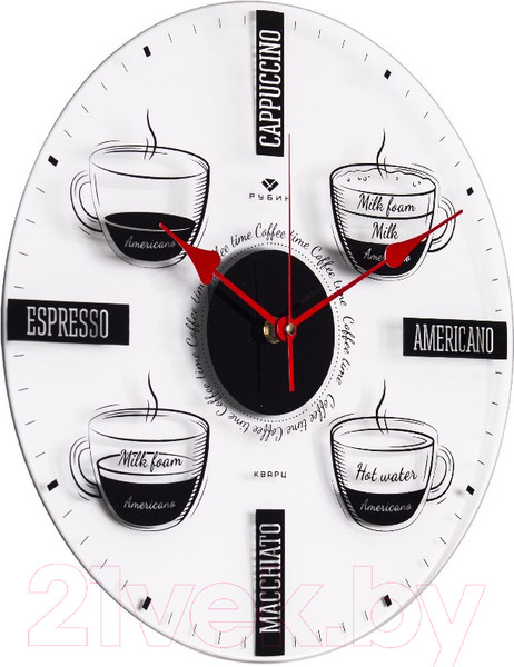 Изображение товара Настенные часы РУБИН Coffee time / 3433-001