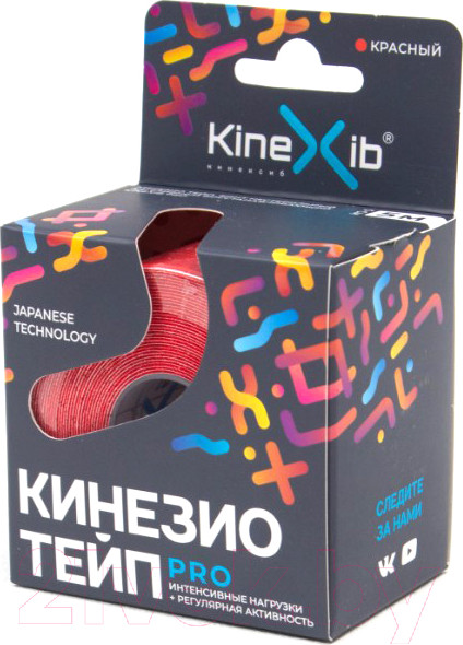 Изображение товара Кинезио тейп Kinexib Pro 5мх5см (красный)