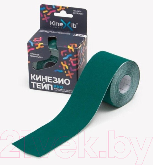 Изображение товара Кинезио тейп Kinexib Pro 5мх5см (темно-зеленый)