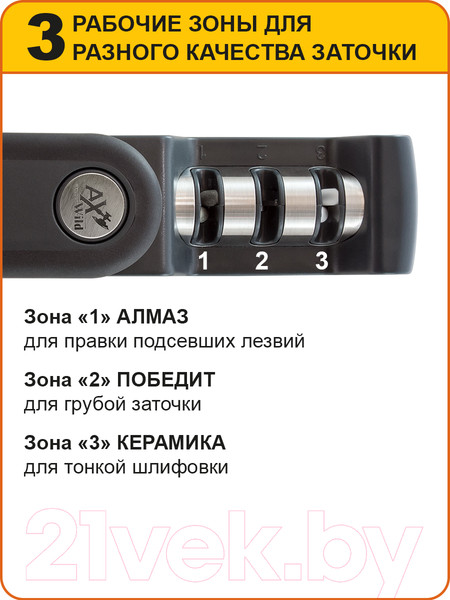 Изображение товара Ножеточка механическая AxWild 3300538 (графит)