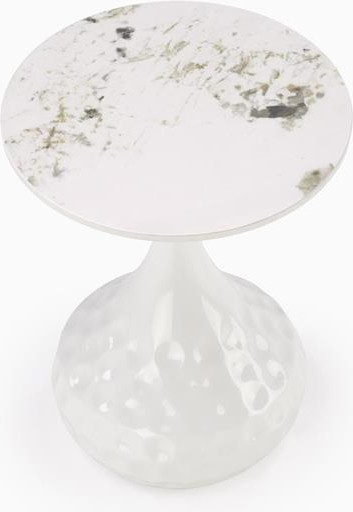 Изображение товара Журнальный столик Halmar Verde (белый мрамор/черный)