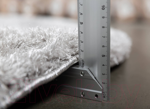 Изображение товара Ковер Radjab Carpet Паффи Шагги Овал P001A / 6334RK (2x3, Grey)