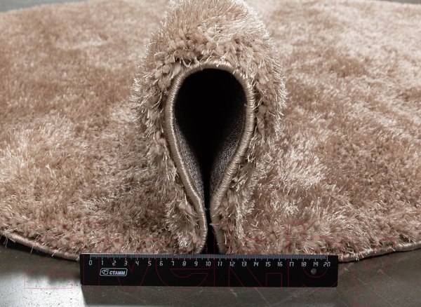 Изображение товара Коврик Radjab Carpet Паффи Шагги Овал P001A / 6349RK (0.8x1.5, Beige)