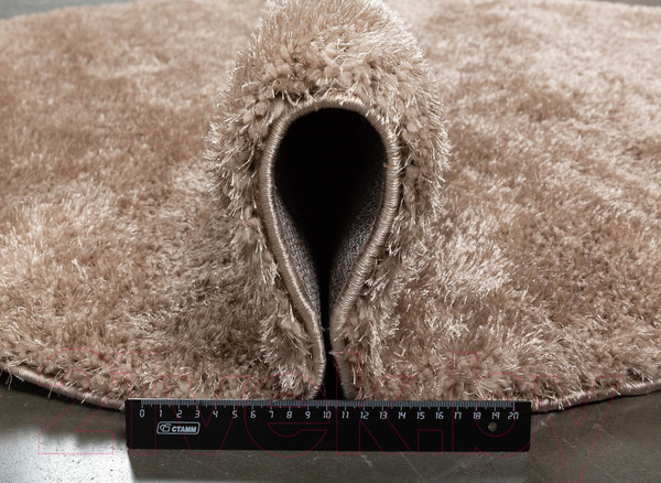 Изображение товара Коврик Radjab Carpet Паффи Шагги Овал P001A / 6358RK (0.8x1.5, Vizon)