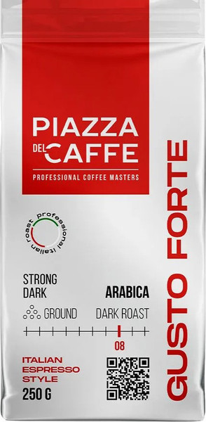 Изображение товара Кофе молотый Piazza del Caffe Gusto Forte (250г)