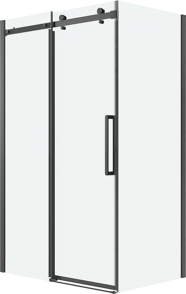 Изображение товара Душевая стенка Grossman Classic 80x195 / 200.K33.04.80.42.00 (графит сатин/стекло прозрачное)